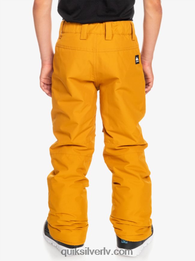 zēni Quiksilver 8-16 manta sniega bikses smiltsērkšķu brūns 88064R2293