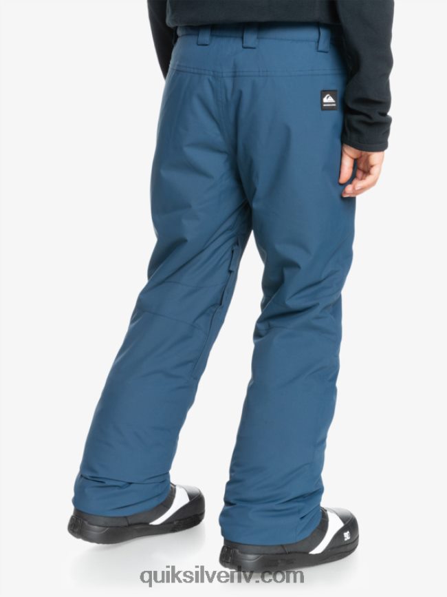 zēni Quiksilver 8-16 mantu izolētas zilas sniega bikses 8-16 zīmotnes zilā krāsā 88064R2292