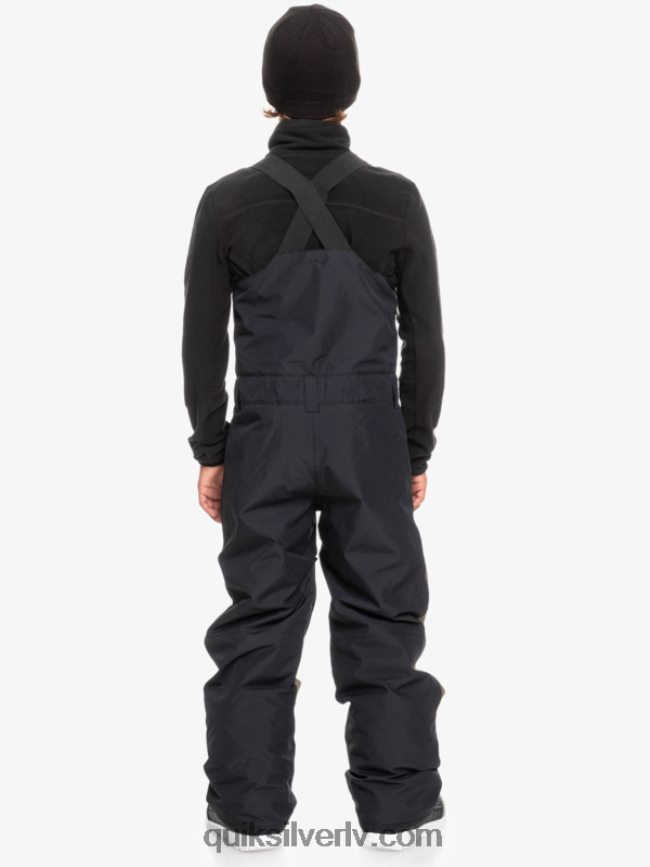 zēni Quiksilver 8-16 mash up izolētas sniega bikses patiesi melns 88064R2318