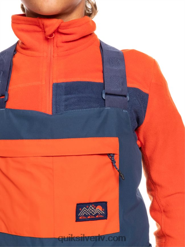 zēni Quiksilver 8-16 mash up izolētas sniega bikses zīmotnes zilā krāsā 88064R2319