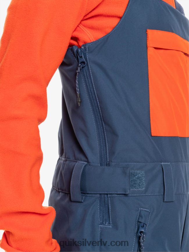 zēni Quiksilver 8-16 mash up izolētas sniega bikses zīmotnes zilā krāsā 88064R2319
