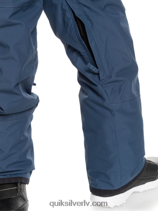 zēni Quiksilver 8-16 mash up izolētas sniega bikses zīmotnes zilā krāsā 88064R2319