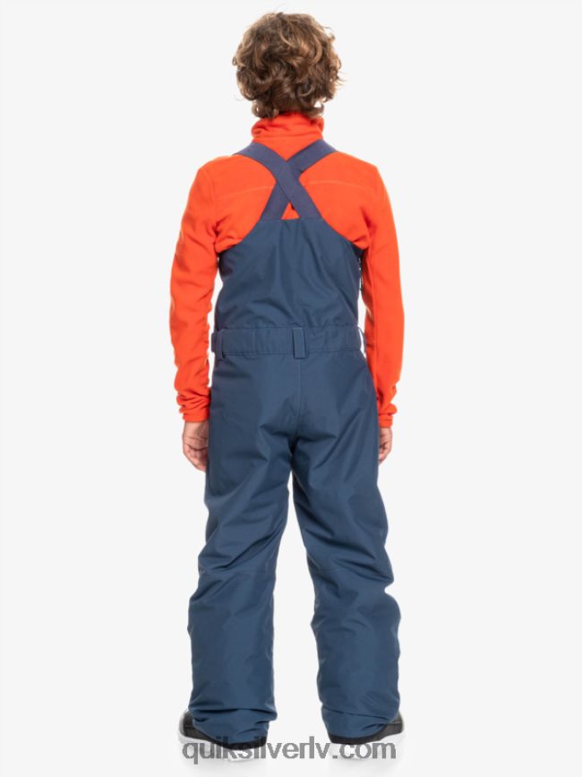 zēni Quiksilver 8-16 mash up izolētas sniega bikses zīmotnes zilā krāsā 88064R2319