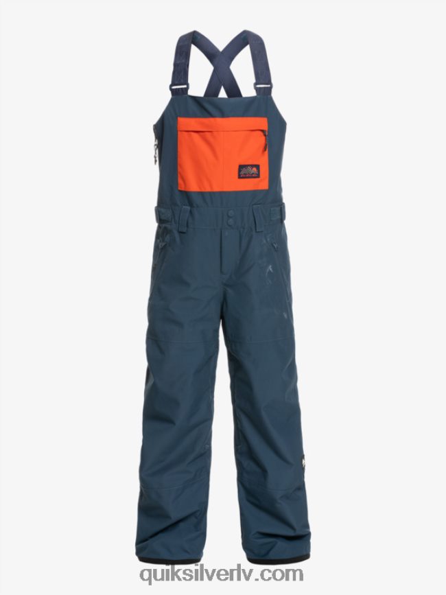 zēni Quiksilver 8-16 mash up izolētas sniega bikses zīmotnes zilā krāsā 88064R2319