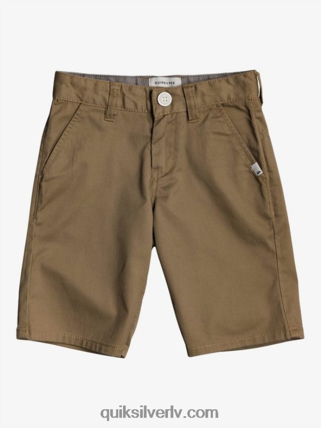 zēni Quiksilver 2-7 ikdienas elastīgi elastīgi čino šorti elmwood 88064R2103