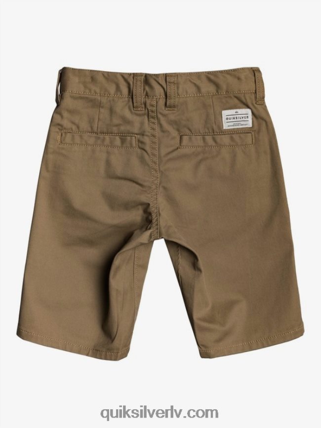 zēni Quiksilver 2-7 ikdienas elastīgi elastīgi čino šorti elmwood 88064R2103