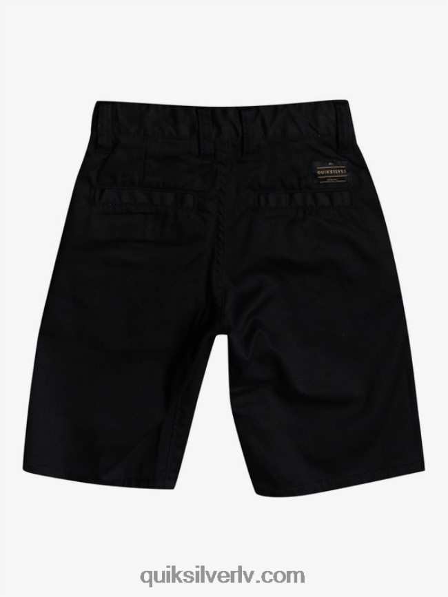 zēni Quiksilver 2-7 ikdienas elastīgi elastīgi čino šorti melns 88064R2102