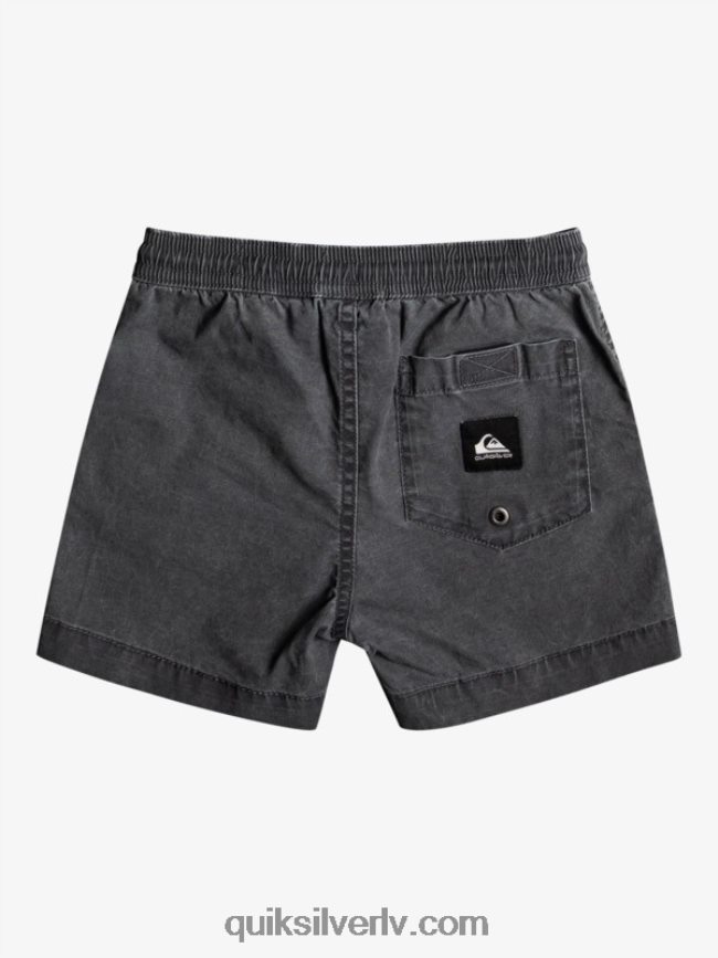 zēni Quiksilver 2-7 takseru elastīgie šorti melns 88064R2214