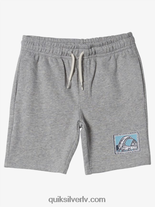 zēni Quiksilver 2-7 vieglas dienas skriešanas gaiši pelēki virši 88064R2076