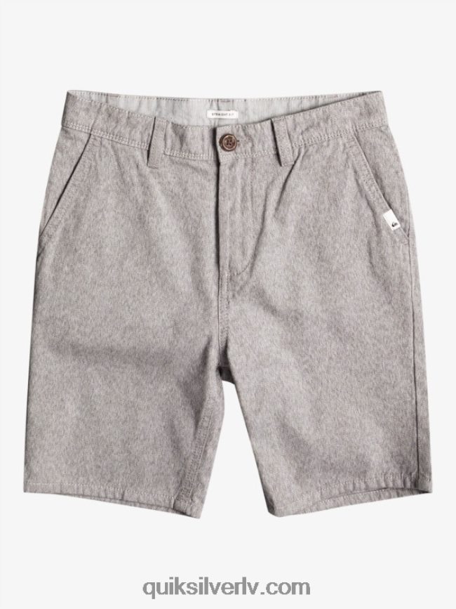 zēni Quiksilver 8-16 ikdienā 17 čino šorti gaiši pelēki virši 88064R2286