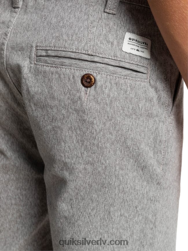 zēni Quiksilver 8-16 ikdienā 17 čino šorti gaiši pelēki virši 88064R2286