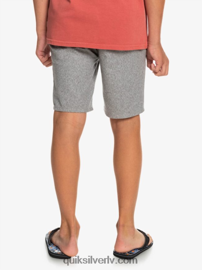 zēni Quiksilver 8-16 ikdienā 17 čino šorti gaiši pelēki virši 88064R2286