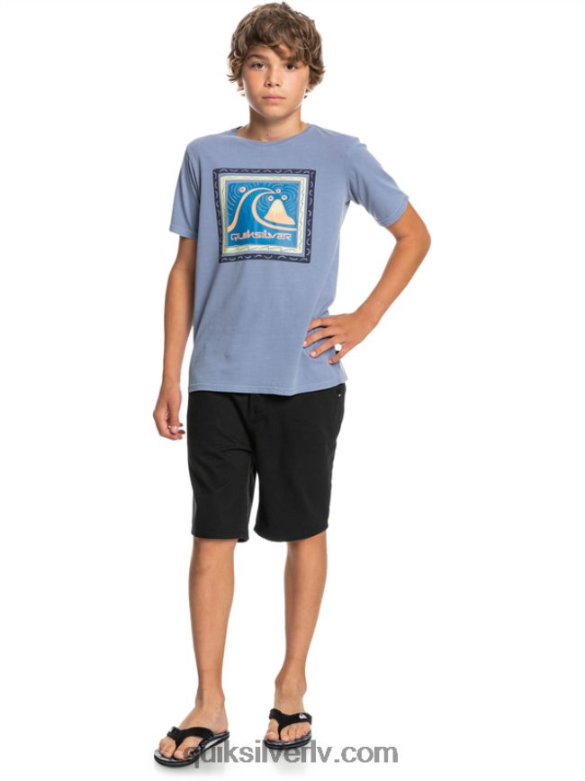 zēni Quiksilver 8-16 ikdienā 17 čino šorti melns 88064R2287