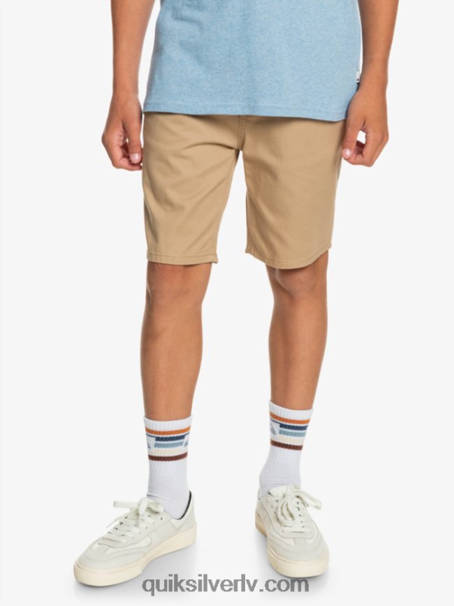 zēni Quiksilver 8-16 ikdienā 17 čino šorti vīraks 88064R2288