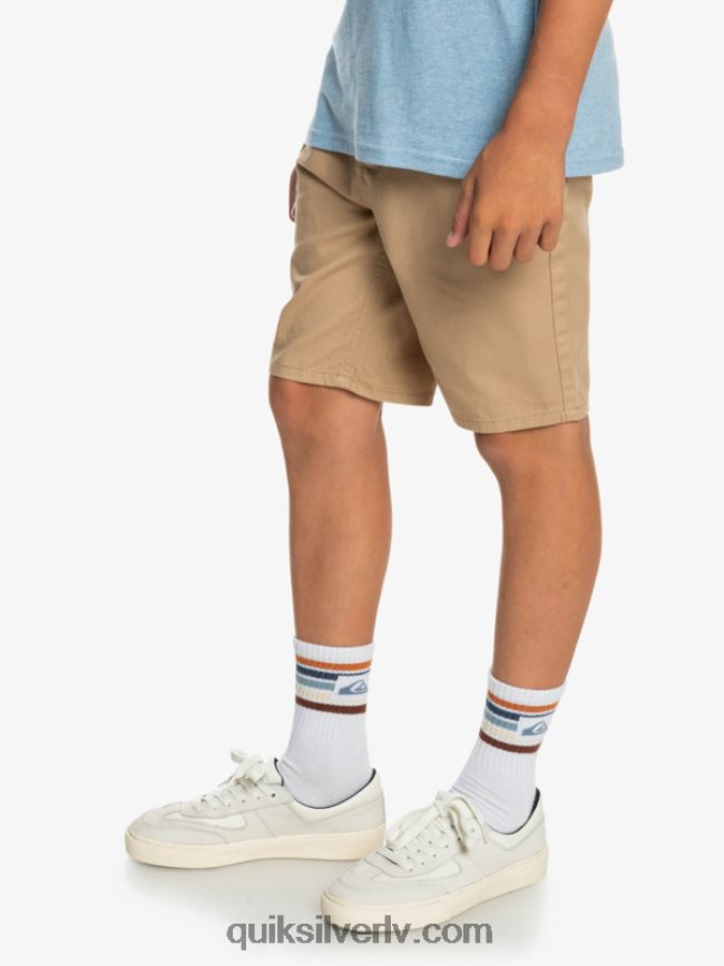 zēni Quiksilver 8-16 ikdienā 17 čino šorti vīraks 88064R2288