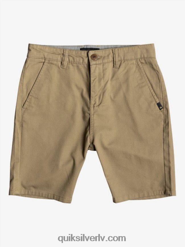 zēni Quiksilver 8-16 jauni ikdienas savienība 17 chino šorti elmwood 88064R2278