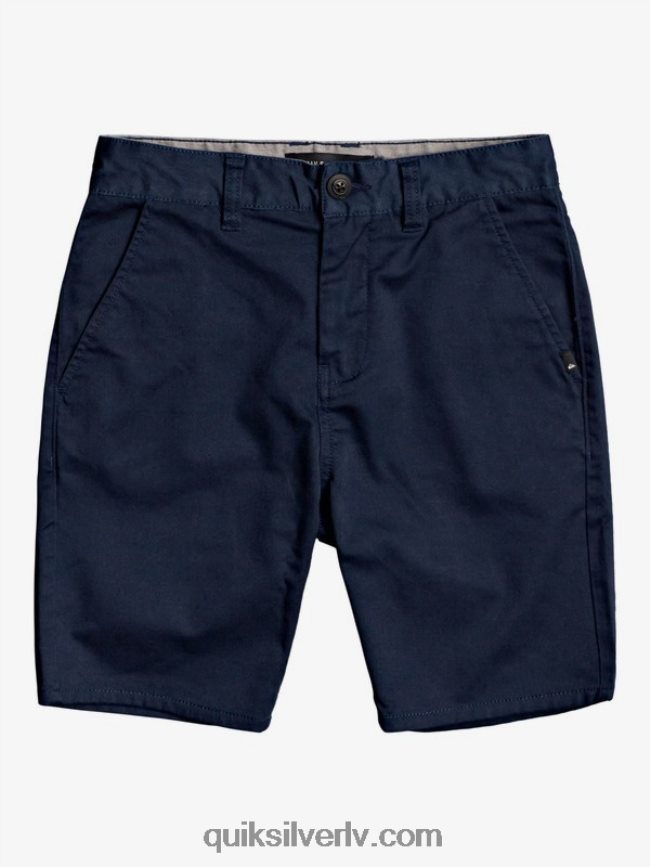 zēni Quiksilver 8-16 jauni ikdienas union stretch chino šorti jūras žakete 88064R2110