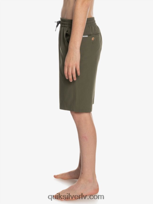 zēni Quiksilver 8-16 okeāna elastīgie amph yth 18 hibrīdšorti vīnogu lapa 88064R2255