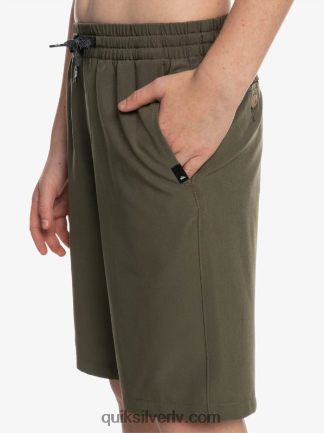 zēni Quiksilver 8-16 okeāna elastīgie amph yth 18 hibrīdšorti vīnogu lapa 88064R2255