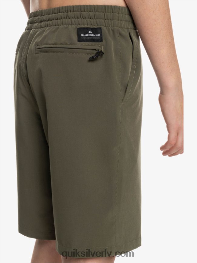 zēni Quiksilver 8-16 okeāna elastīgie amph yth 18 hibrīdšorti vīnogu lapa 88064R2255