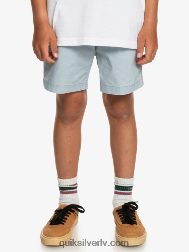 zēni Quiksilver 8-16 taxer 15 elastīgi vidukļa šorti debeszils 88064R2082