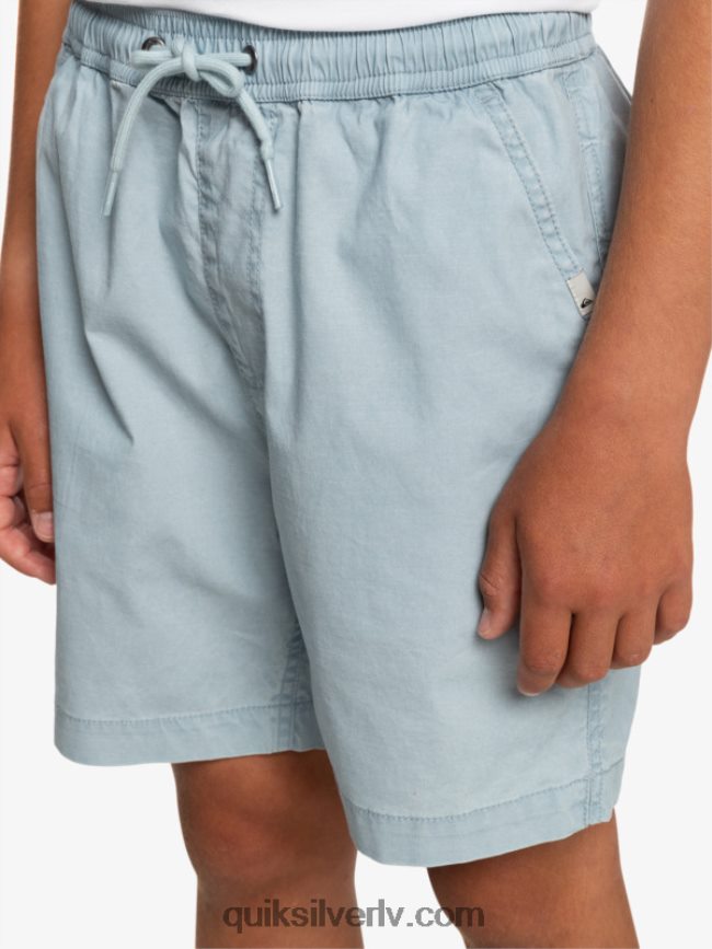 zēni Quiksilver 8-16 taxer 15 elastīgi vidukļa šorti debeszils 88064R2082