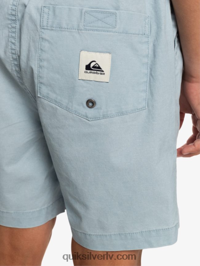 zēni Quiksilver 8-16 taxer 15 elastīgi vidukļa šorti debeszils 88064R2082
