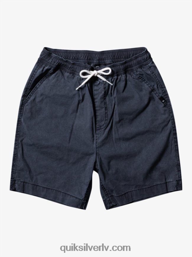 zēni Quiksilver 8-16 taxer 15 elastīgi vidukļa šorti melns 88064R2079