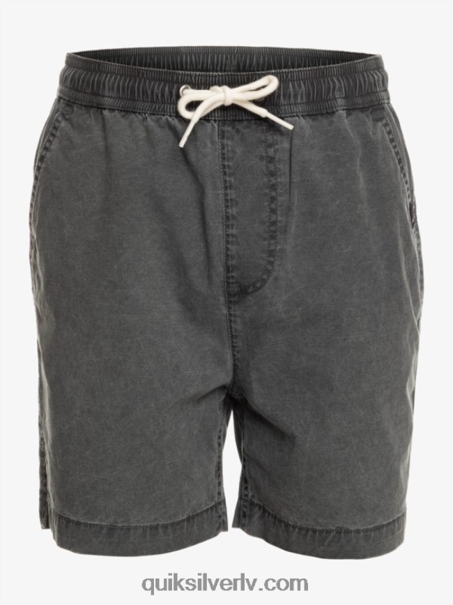 zēni Quiksilver 8-16 taxer 15 elastīgi vidukļa šorti melns 88064R2079