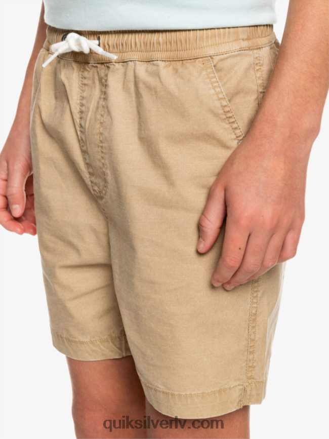 zēni Quiksilver 8-16 taxer 15 elastīgi vidukļa šorti plage 88064R2080
