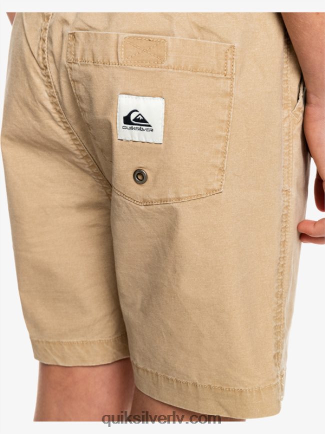 zēni Quiksilver 8-16 taxer 15 elastīgi vidukļa šorti plage 88064R2080