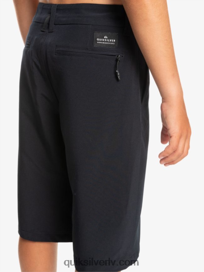 zēni Quiksilver 8-16 union abinieku 19 hibrīdšorti melns 88064R2237