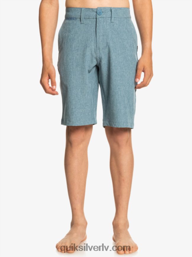 zēni Quiksilver 8-16 union viršu abinieku 19 hibrīdšorti kapteiņi zili 88064R2327