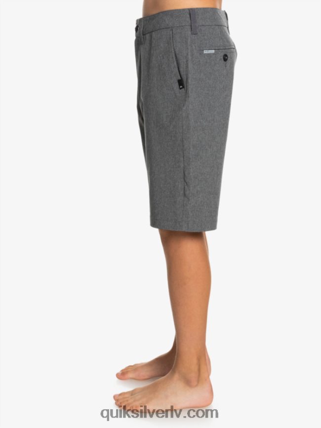 zēni Quiksilver 8-16 union viršu abinieku 19 hibrīdšorti melns 88064R2313