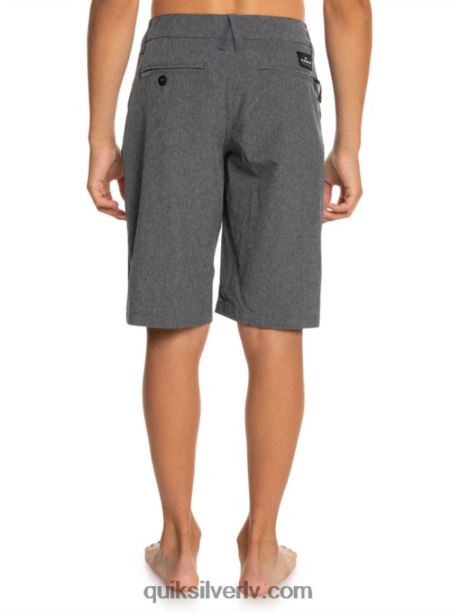 zēni Quiksilver 8-16 union viršu abinieku 19 hibrīdšorti melns 88064R2313