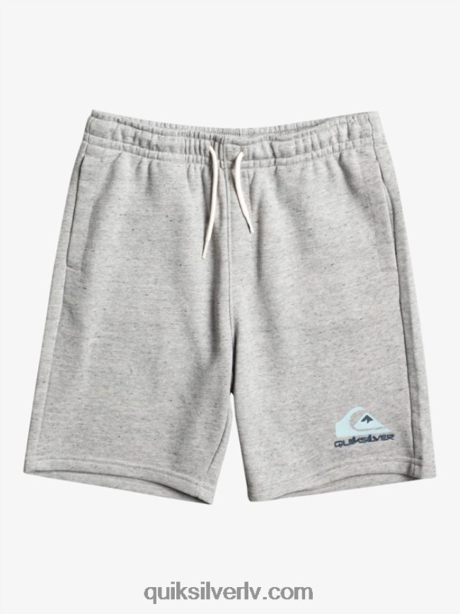 zēni Quiksilver 8-16 vieglas dienas skrējēji gaiši pelēki virši 88064R2070