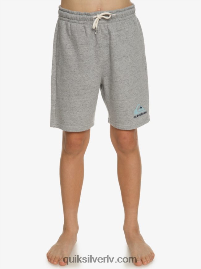 zēni Quiksilver 8-16 vieglas dienas skrējēji gaiši pelēki virši 88064R2070