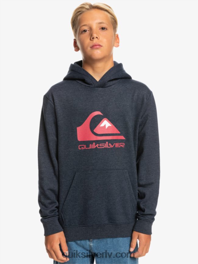 zēni Quiksilver 8-16 liela logotipa flīsa augšdaļa jūras žakete virši 88064R2247
