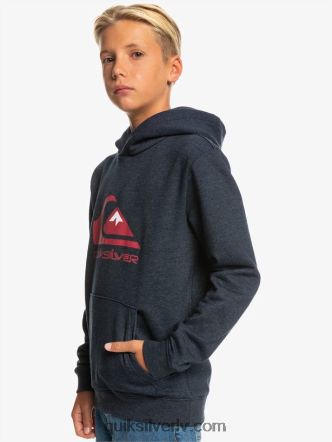 zēni Quiksilver 8-16 liela logotipa flīsa augšdaļa jūras žakete virši 88064R2247
