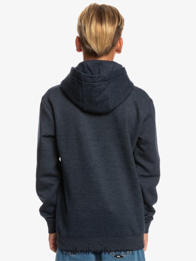 zēni Quiksilver 8-16 liela logotipa flīsa augšdaļa jūras žakete virši 88064R2247