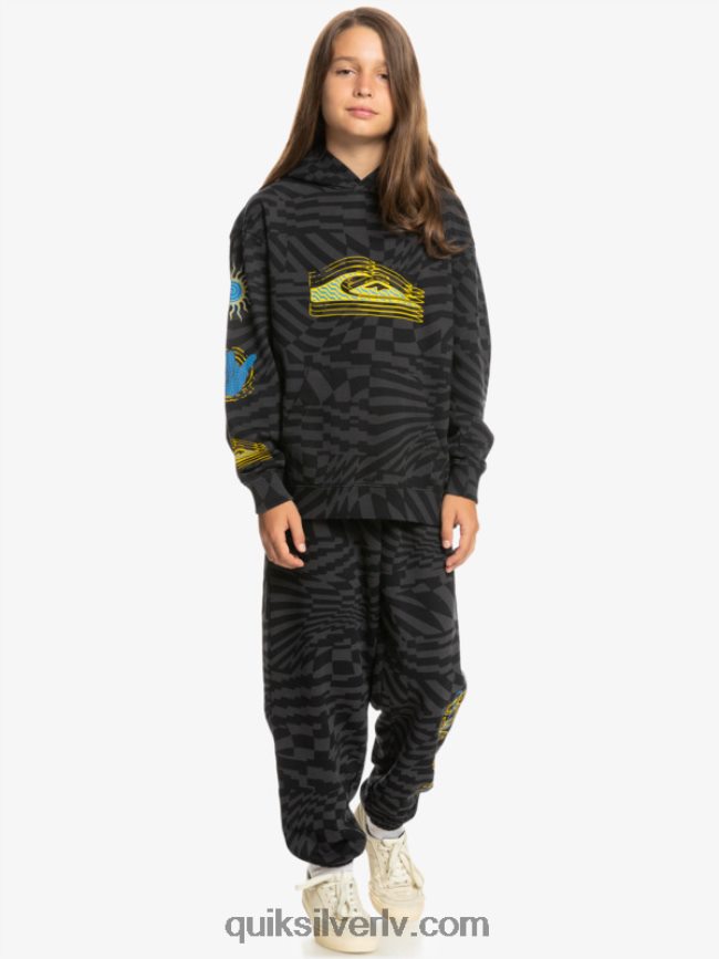 zēni Quiksilver 8-16 reizes radikāli liela kapuce melno radikāļu laiki 231 88064R2052