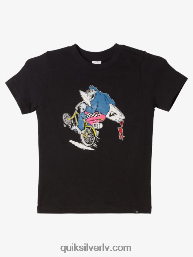 zēni Quiksilver 2-7 Wheelin t-krekls melns 88064R1972