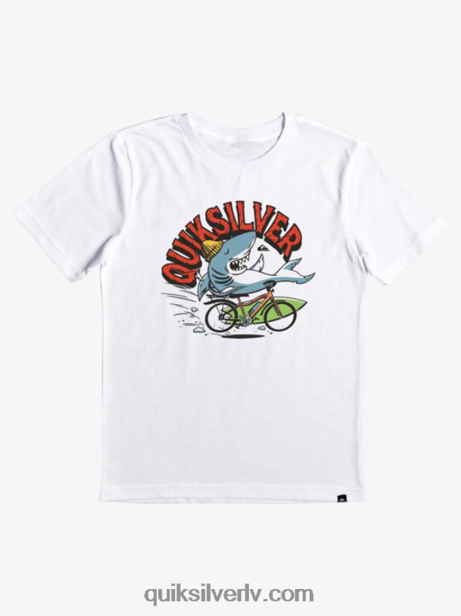 zēni Quiksilver 2-7 at Risks t-krekls balts 88064R2170