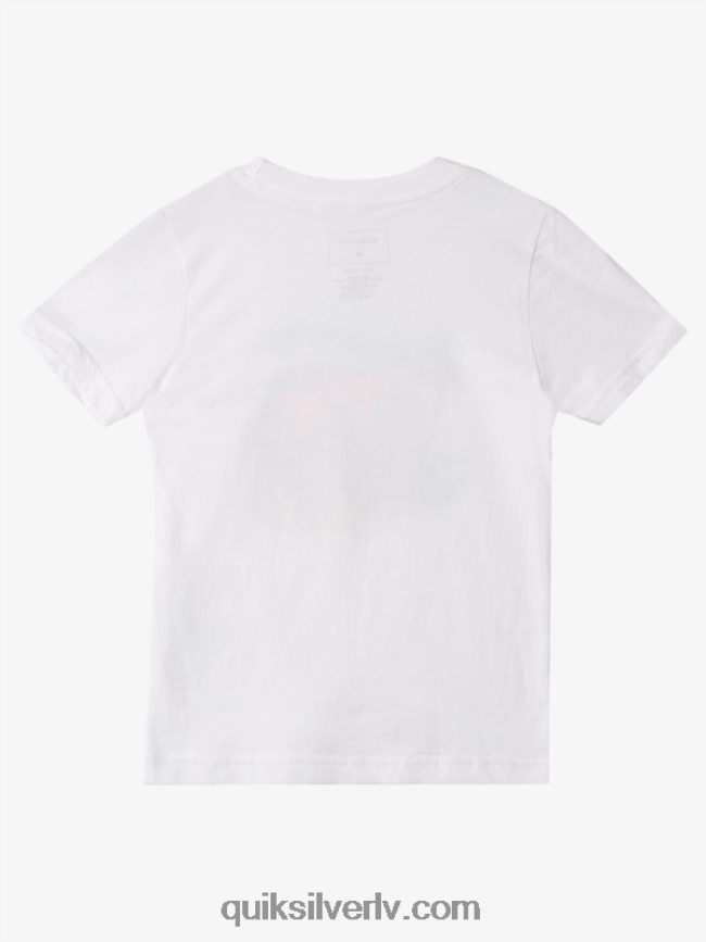 zēni Quiksilver 2-7 dubultā novietots t-krekls balts 88064R1973