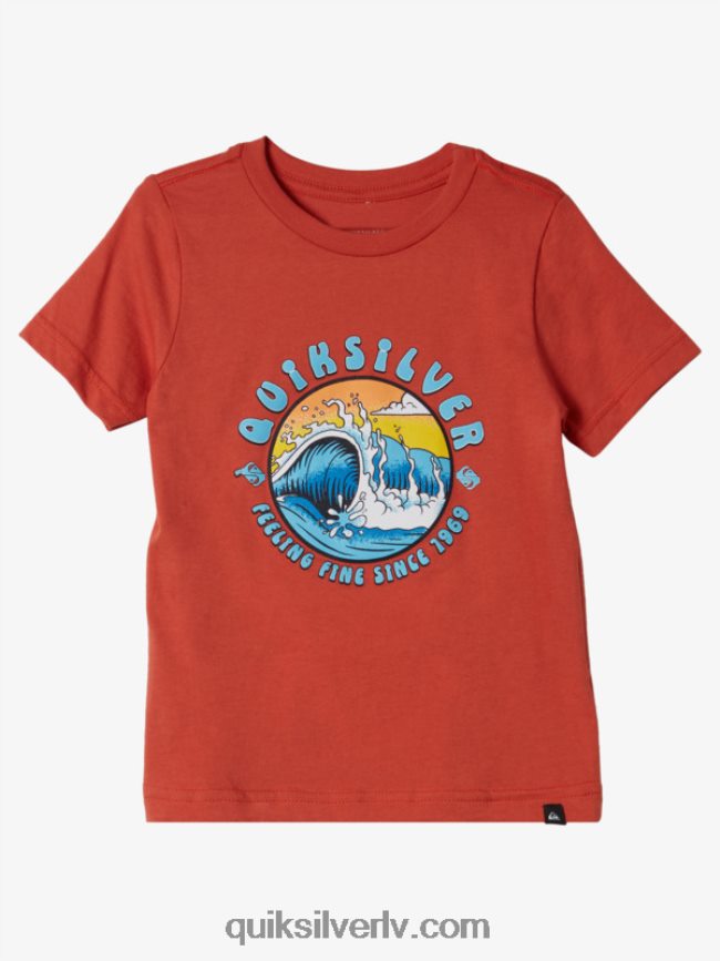 zēni Quiksilver 2-7 gaismas tuneļa t-krekls mekas apelsīns 88064R2128