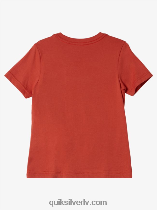 zēni Quiksilver 2-7 gaismas tuneļa t-krekls mekas apelsīns 88064R2128