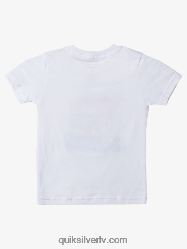 zēni Quiksilver 2-7 getaway auto T-krekls balts 88064R1950