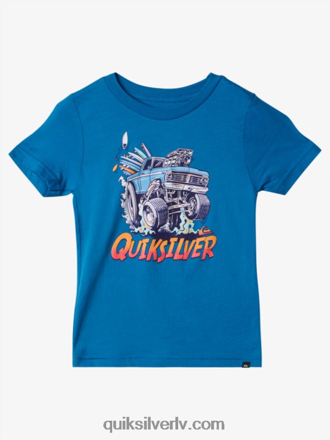 zēni Quiksilver 2-7 getaway auto T-krekls snorkel zils 88064R1949