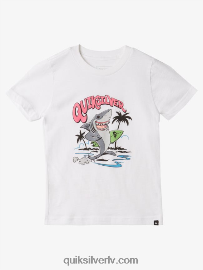 zēni Quiksilver 2-7 izmazgāts t-krekls balts 88064R1970