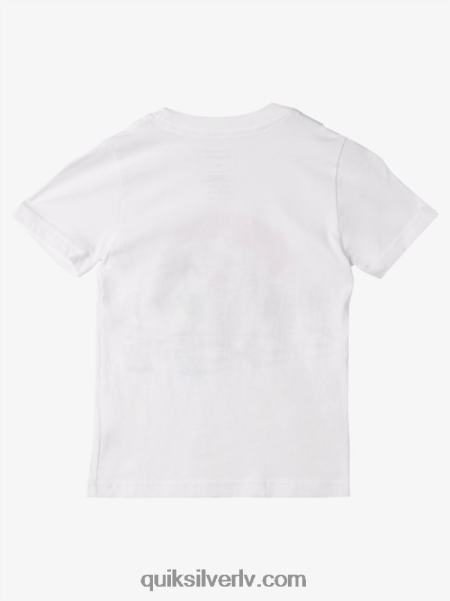 zēni Quiksilver 2-7 izmazgāts t-krekls balts 88064R1970